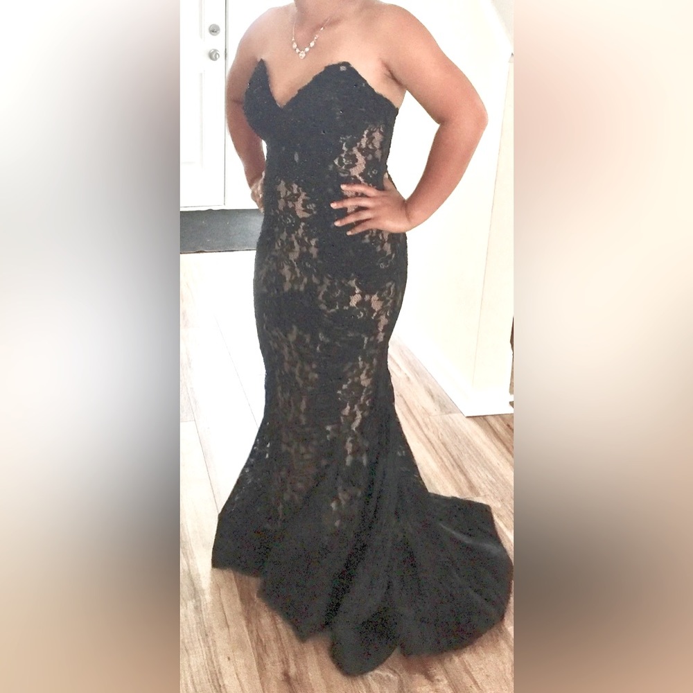 Jovani black prom dress